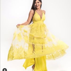 All About Love Yellow Maxi Dress